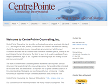 Tablet Screenshot of centrepointecounseling.org